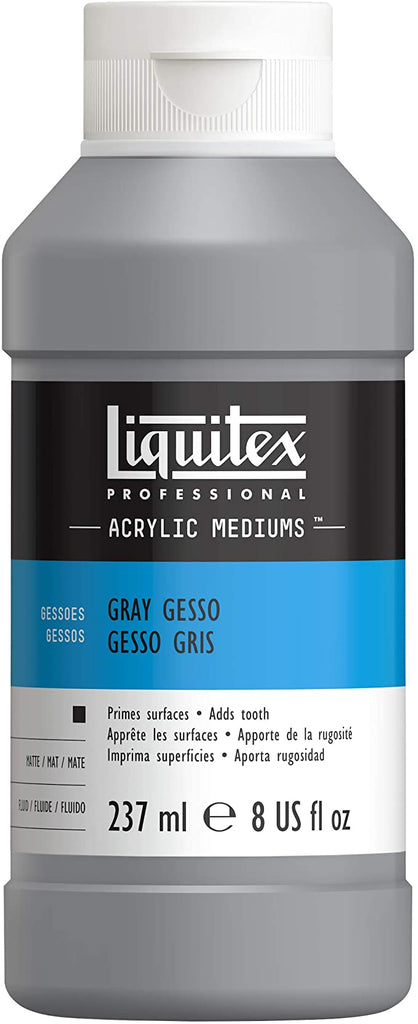 Liquitex Grey Gesso Primer 237 ml Jar for Acrylic