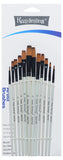 Keep Smiling Artist Flat Brush Set of 12 pc for Acrylic and Watercolor