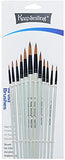 Keep Smiling Artist Round Brush Set of 12 pc for Acrylic and Watercolor