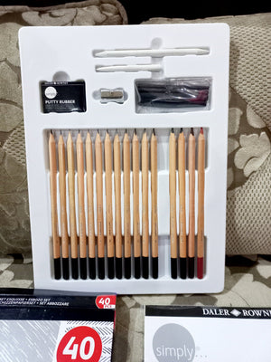 Daler Rowney Simply Sketching Set of 40 pc
