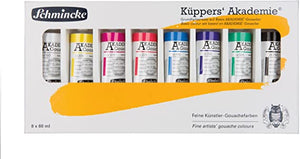 Schmincke Finest Artists Gouache Set of 8 x 60 ml tubes