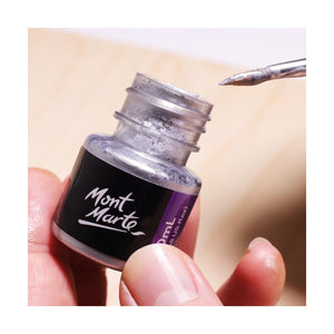 Monte Marte Silver Foil Paint Premium 20ml (0.68oz)