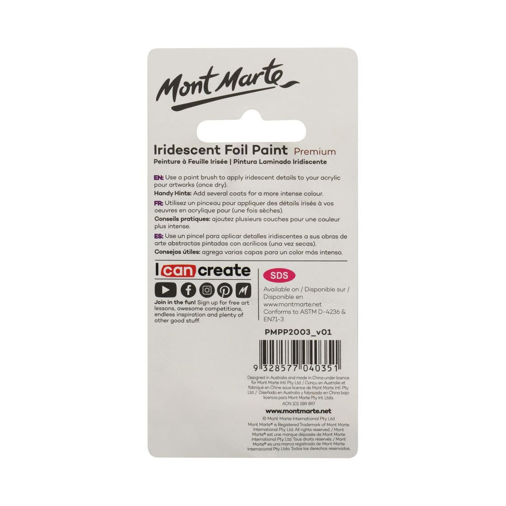 Monte Marte Iridescent Foil Paint Premium 20ml (0.68oz)