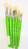Bristle Brush Flat Sr 855 ( Green Handle )