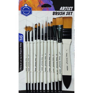 Keep Smiling Artist Mix Brush Set of 12 pc