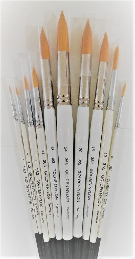 Great Choice Products 12X Paint Brushes Set Nylon Brush For Acrylic Oil  Watercolor Artist Painting Art