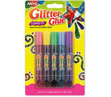 Glitter Glue Confetti Set of 5 (10.5 ml tubes )