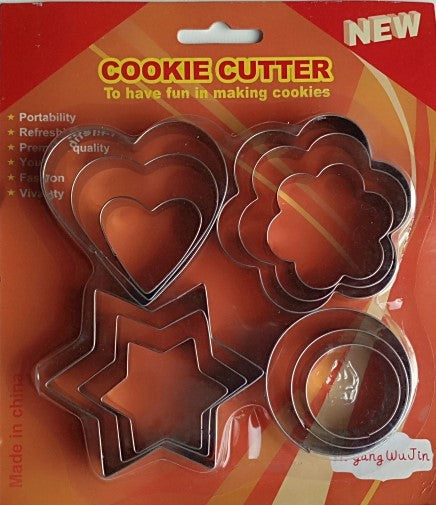 Cookie Dough Cutter Set of 12 pc
