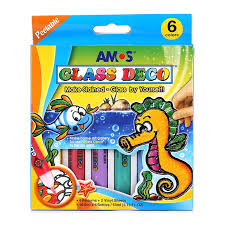 Glass Deco Set of 6 Small Tubes