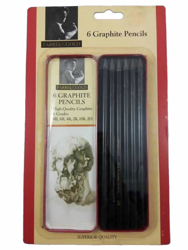 Woodless Graphite Pencils, Set of 6