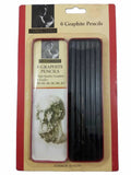 Woodless Graphite Pencils , Set of 6 in Tin Case