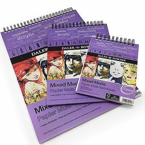 Daler Rowney  Mix Media Spiral Sketchbook (30 Sheets), 250 gr