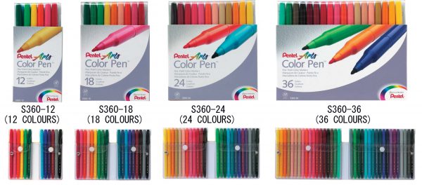 Pentel Arts Color Pen ( Marker Set )