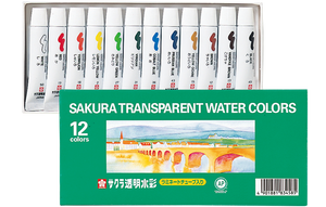 Sakura Transparent Water Color Tube Set ,  5 ml tubes
