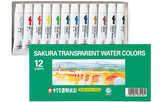 Sakura Transparent Water Color Tube Set ,  5 ml tubes