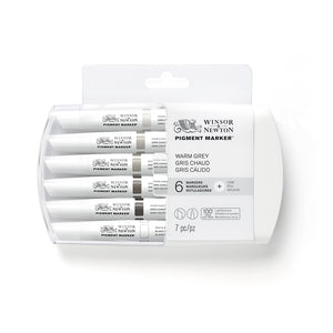 Winsor & Newton Pigment Marker Set of 6 (Cool Greys)