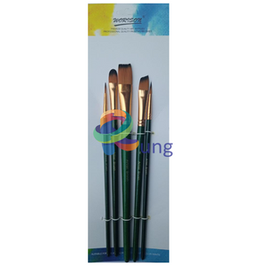 Black Taklon Filbert Paint Brushes - 4 Piece Set, Hobby Lobby