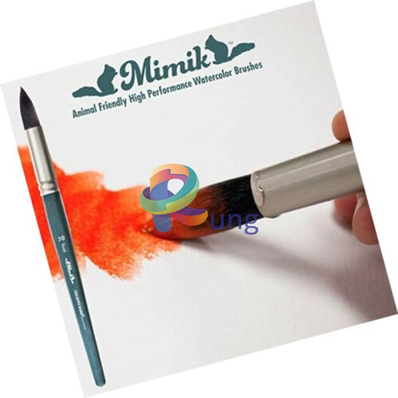 Creative Mark Mimik High Performance Professional Artist Synthetic Squirrel Hair Watercolor Brush- Rigger 1