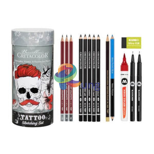 Cretacolor Tattoo Sketching Set Charcoal & Graphite