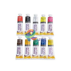 Daler Rowney Graduate Acrylic Color Tube Set Of 10 38 Ml Tubes