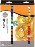 Daler Rowney Simply Acrylic Color Tube Set Of 12 & 24
