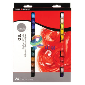 Daler Rowney Simply Oil Color Tube Set Of 12 & 24