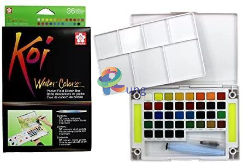 Koi Water Color Set Of 36