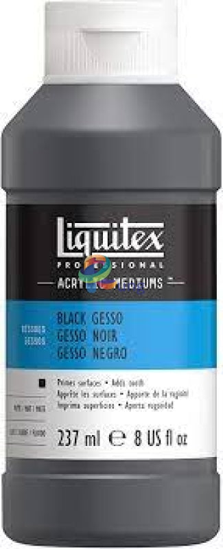 Liquitex Black Gesso Primer 237 Ml Jar For Acrylic Color Auxiliaries