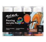 Premium Pouring Acrylic Paint 60Ml (2Oz) 4Pc Set - Symphony Art Supplies