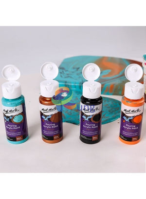 Premium Pouring Acrylic Paint 60Ml (2Oz) 4Pc Set - Symphony Art Supplies