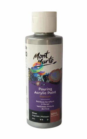 Silver Monte Marte Pouring Medium 120 Ml Art Misc
