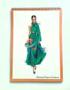 Sketch Book Offwhite Water Color Paper ( Girl Title ) 20 Sheet 350 Gr & Pad