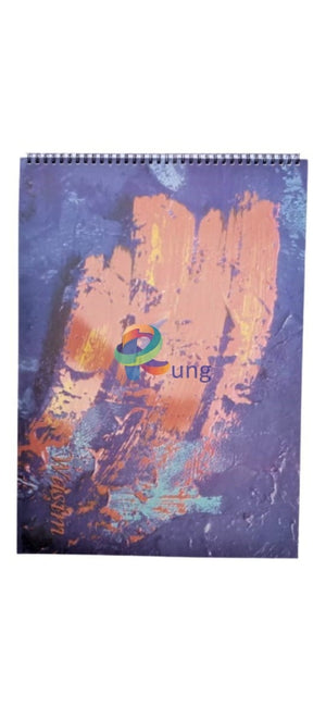 Sketch Book Offwhite Water Color Paper ( Orange Stroke Title ) 20 Sheet 250 Gr & Pad