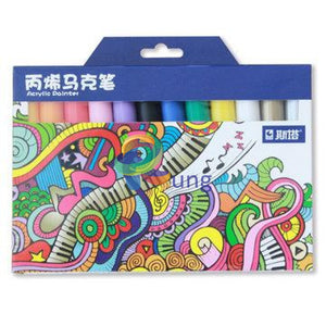 Sta Acrylic Paint Marker Pens For Rock Painting Glass Porcelain Mug Wood Fabric Canvas Diy Craft