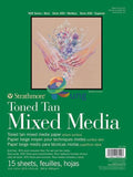 Strathmore Mix Media Pad Series 400 300 Gr Toned Tan 6 X 8 15 Sheets Sketch Book &