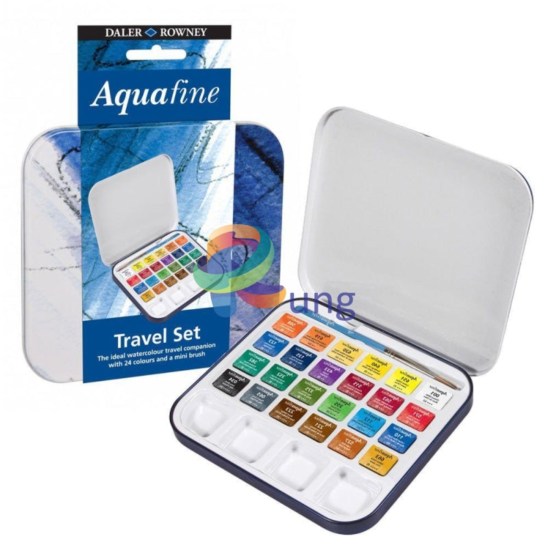 Water Color Cake Set Aquafine Travel Kits Set Of 24