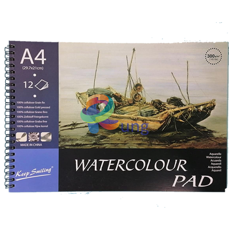 Keep Smiling Water Color Pad 160 gr , 24 sheet