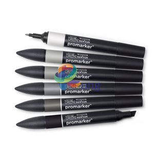 Winsor & Newton Pro Marker Set Of 6 Neutral ( Grey ) Tones