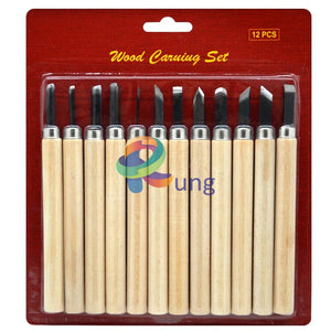 Wood Carving Set Handle Of 12 Tools