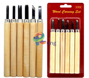 Wood Carving Set Handle Of 6 Tools